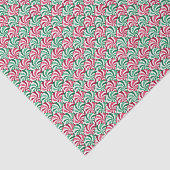 Papier Mousseline Motif de Noël Peppermenthe (Détail)