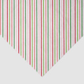 Papier Mousseline Motif de Noël rouge, rose et vert (Détail)