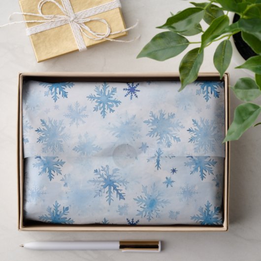 Papier Mousseline Motif de Noël Snowflake (Cadeau)