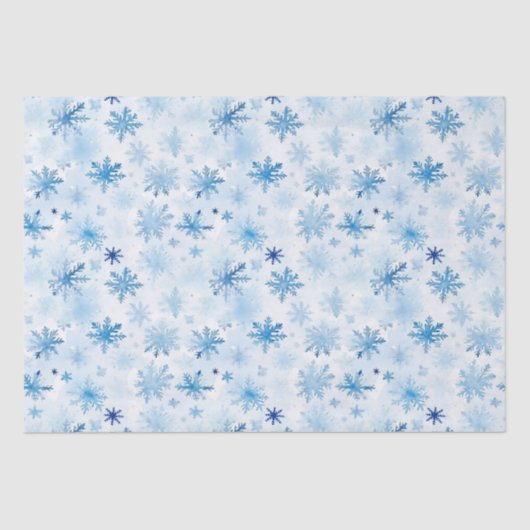Papier Mousseline Motif de Noël Snowflake (Recto)