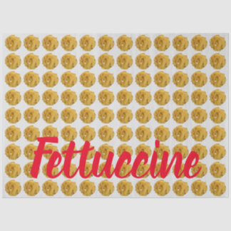 Papier Mousseline Motif de nouilles de fettucine pour amoureux de la