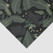 Papier Mousseline Motif de panthère noire moderne (Détail)