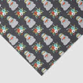 Papier Mousseline Motif de paresse de pastèque (Détail)