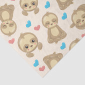 Papier Mousseline Motif De Parfums, Mignons Parfums, Coeurs (Détail)