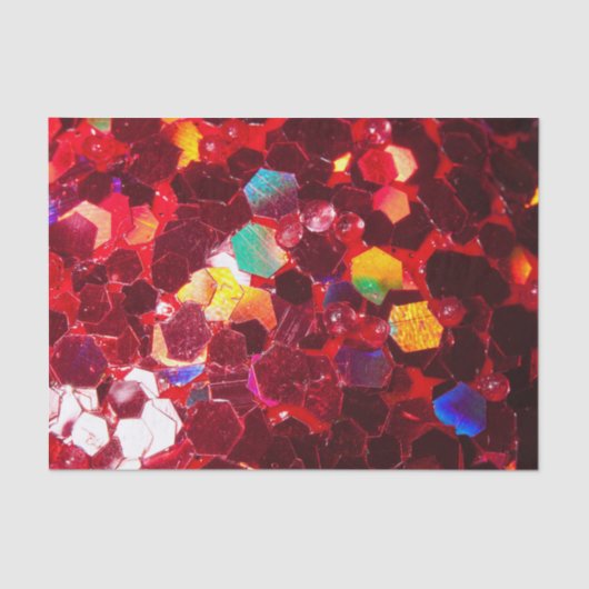 Papier Mousseline Motif de parties scintillant brillant en mosaïque (Recto)