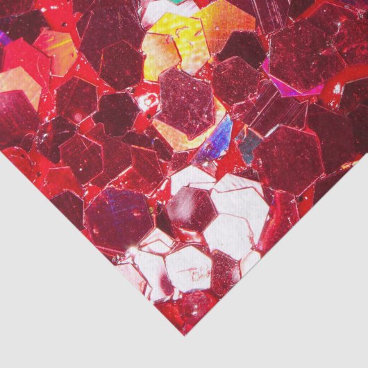 Papier Mousseline Motif de parties scintillant brillant en mosaïque (Détail)