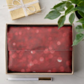 Papier Mousseline Motif de Parties scintillant Red Bokeh (Cadeau)