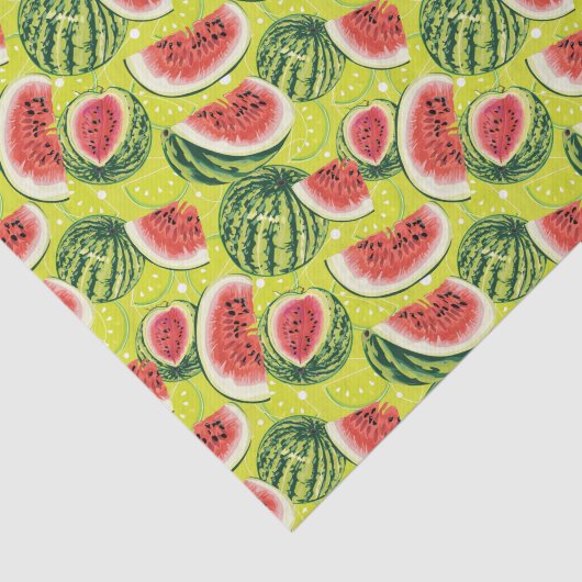Papier Mousseline Motif de pastèque 2 (Détail)