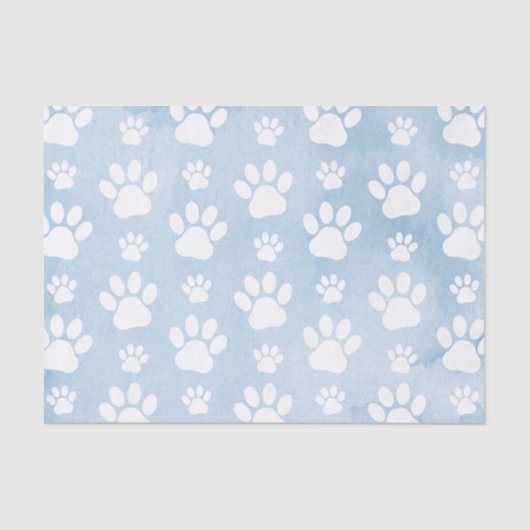 Papier Mousseline Motif De Pâtes, Patrouilles Blanches, Aquarelles, (Recto)