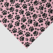 Papier Mousseline Motif De Pâtes, Paws Noirs, Paws Chiens, Paws Anim (Détail)