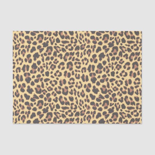 Papier Mousseline Motif de peau d'animal d'empreinte de léopard (Recto)