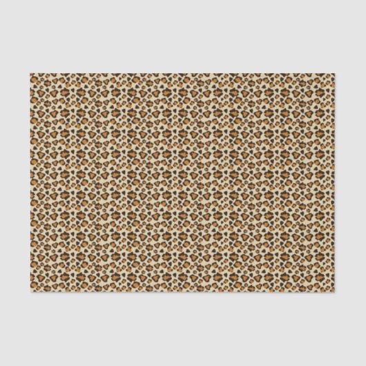 Papier Mousseline Motif de peau de guépard (Recto)