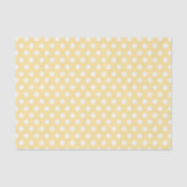 Papier Mousseline Motif de peigne jaune et blanc (Recto)
