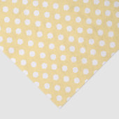 Papier Mousseline Motif de peigne jaune et blanc (Détail)