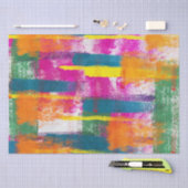 Papier Mousseline Motif de peinture Abstrait (Artisanat)