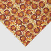 Papier Mousseline Motif de pepperoni et de pizza de fromage (Détail)