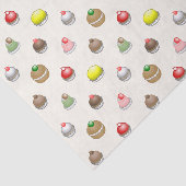 Papier Mousseline Motif de petits gâteaux (Détail)