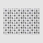 Papier Mousseline Motif de pièce d'échecs (Recto)