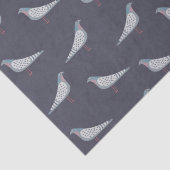 Papier Mousseline Motif de pigeon (Détail)