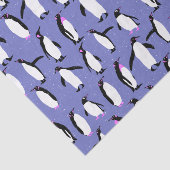Papier Mousseline Motif de pingouin d'hiver mignon (Détail)