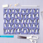 Papier Mousseline Motif de pingouin d'hiver mignon (Artisanat)