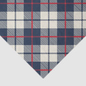 Papier Mousseline Motif de plaid de bleu marine (Détail)