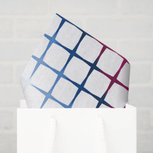 Papier Mousseline Motif de point de croix coloré sans couture