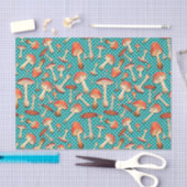 Papier Mousseline Motif de point Polka Turquoise Agaric (Artisanat)