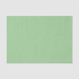 Papier Mousseline Motif de point vert de polka