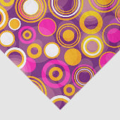 Papier Mousseline Motif de point violet de polka (Détail)