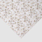 Papier Mousseline Motif de points de peinture à l'eau beige crème bl (Détail)