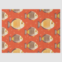 Motif de poisson tropical mignon