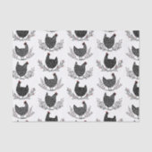 Papier Mousseline Motif de poulet sans soudure (Recto)