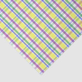 Papier Mousseline Motif de printemps Pâques Pastel Plaid (Détail)