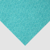 Papier Mousseline Motif de remous de Japonais - turquoise et aqua (Détail)