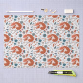 Papier Mousseline Motif de renard nordique (Artisanat)