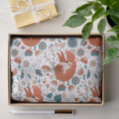 Papier Mousseline Motif de renard nordique (Cadeau)