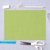 Papier Mousseline Motif de ressort avec le pois blanc (Artisanat)