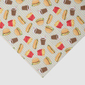 Papier Mousseline Motif de restauration rapide 2 (Détail)