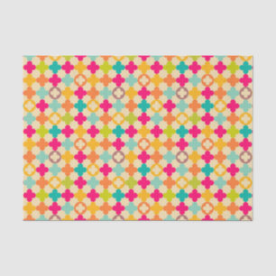 Papier Mousseline motif de rosette médiéval Vintage