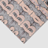 Papier Mousseline Motif de script gris Abstrait rustique (Détail)