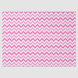Papier Mousseline Motif de sensibilisation au cancer du sein Chevron