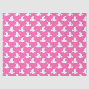 Papier Mousseline Motif de sensibilisation au cancer du sein White B