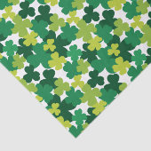 Papier Mousseline Motif de shamrock du jour de St Patrick (Détail)