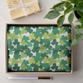 Papier Mousseline Motif de shamrock du jour de St Patrick (Cadeau)