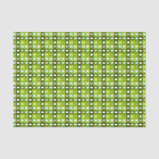 Papier Mousseline Motif de signe de dollar (Recto)