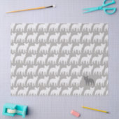 Papier Mousseline Motif de silhouettes de bouledogue français (Artisanat)