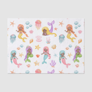 Papier Mousseline Motif de sirène