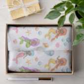 Papier Mousseline Motif de sirène (Cadeau)