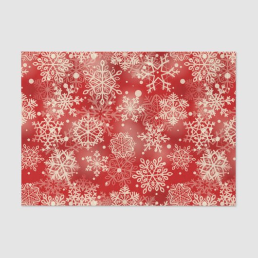 Papier Mousseline Motif de snowflakes (Recto)